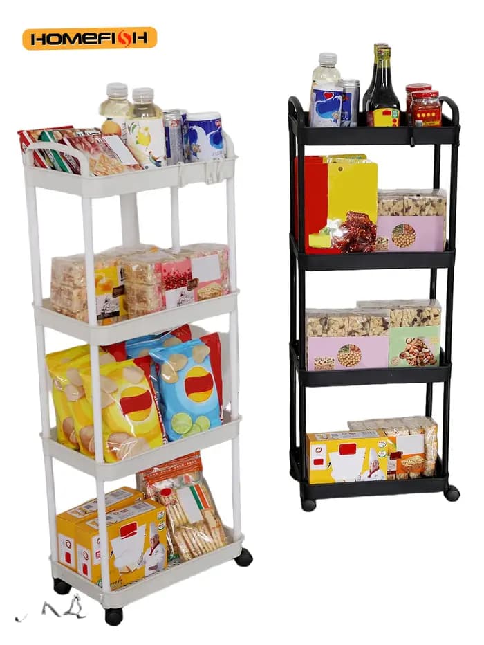 Chariot de rangement multi-niveaux pour la maison