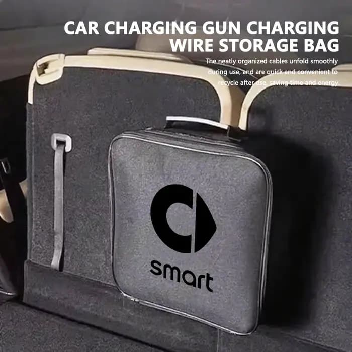Boîte de rangement pour câbles de chargement de voiture