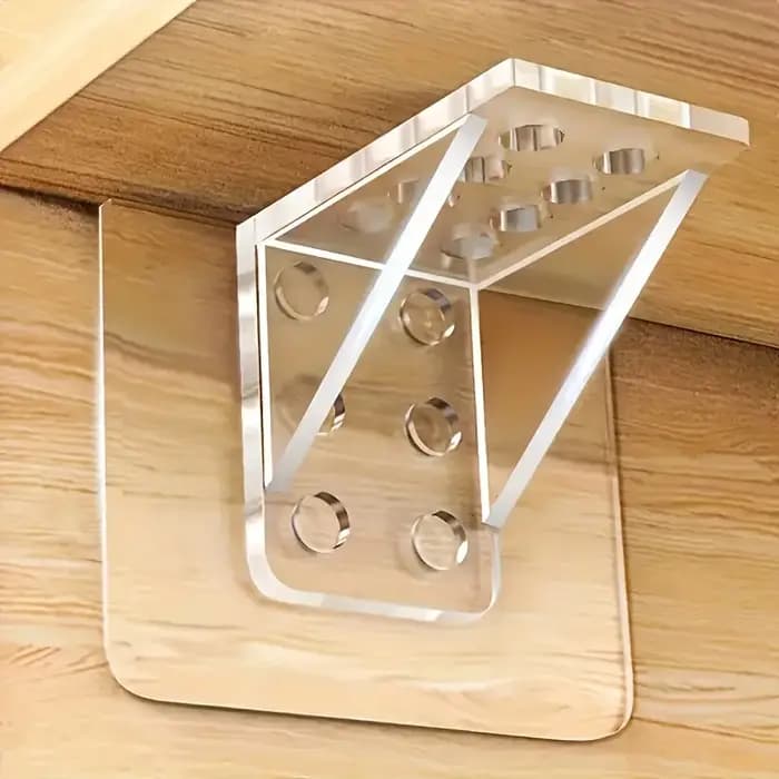 Supports d'étagère en acrylique transparent robustes