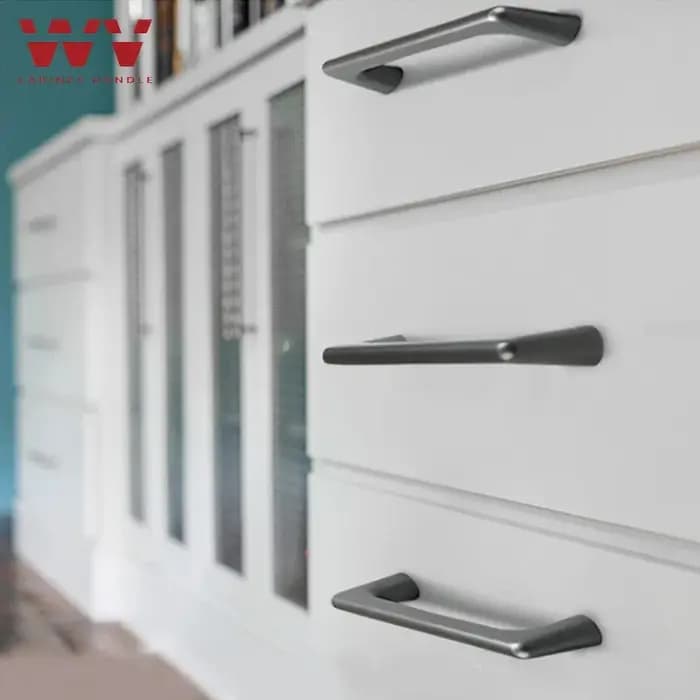 YM gris armoires de cuisine poignées de rangement 96-320mm commodes placard armoire porte tiroir boutons meubles matériel tire