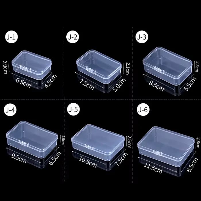 Mini boîtes de rangement rectangulaires en plastique