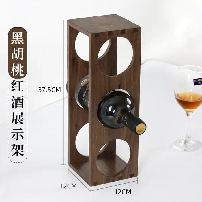 Support de casier à vin en bois massif