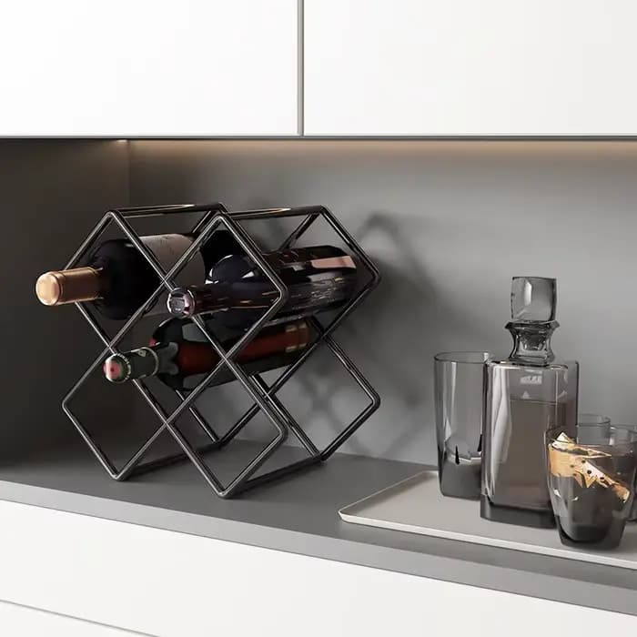 Casier à vin ménage lumière luxe losange treillis armoire à vin support de rangement bouteilles de vin