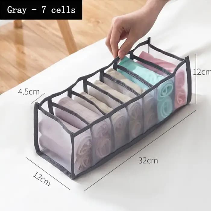 Boîte de Rangement Pliable pour Sous-Vêtements et viser, Sac en Maille Respirante, Nylon, MELPanties