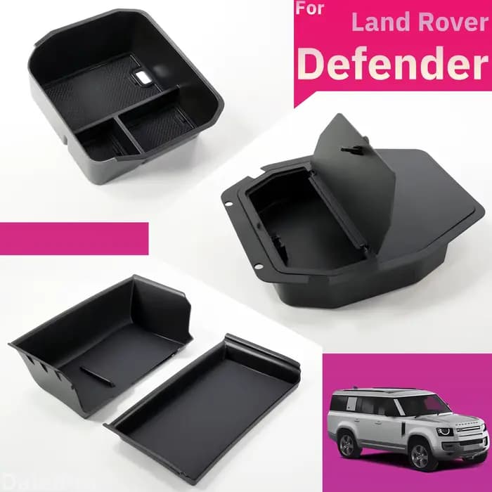 Boîte de rangement en couches pour Console centrale Land Rover Defender 90 110 130 2020 2023 2024