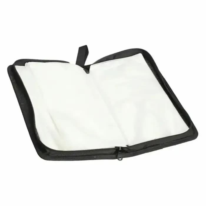 Étui de rangement portable à fermeture éclair pour CD/DVD