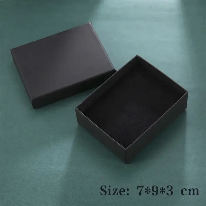Boîte-cadeau noire pour bijoux