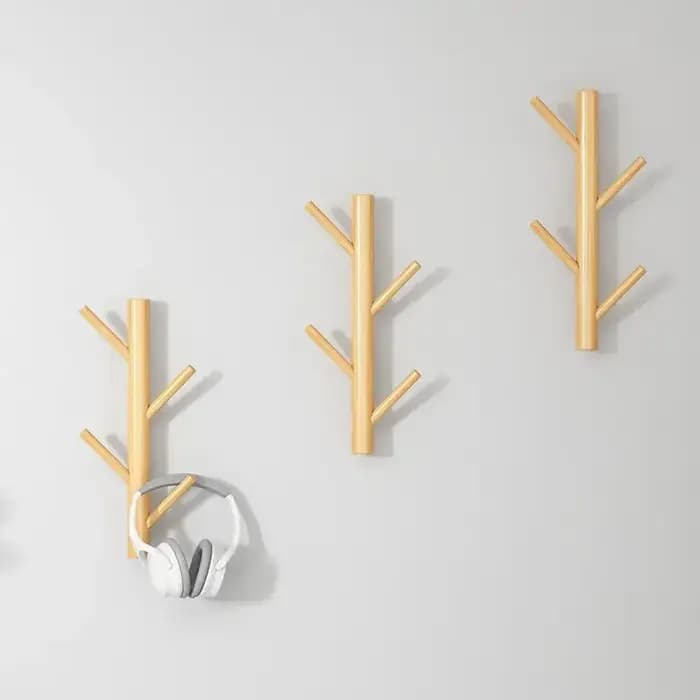 Branche brindille en bois massif mural porte-manteau suspendu monté cintre armoire meubles chambre v