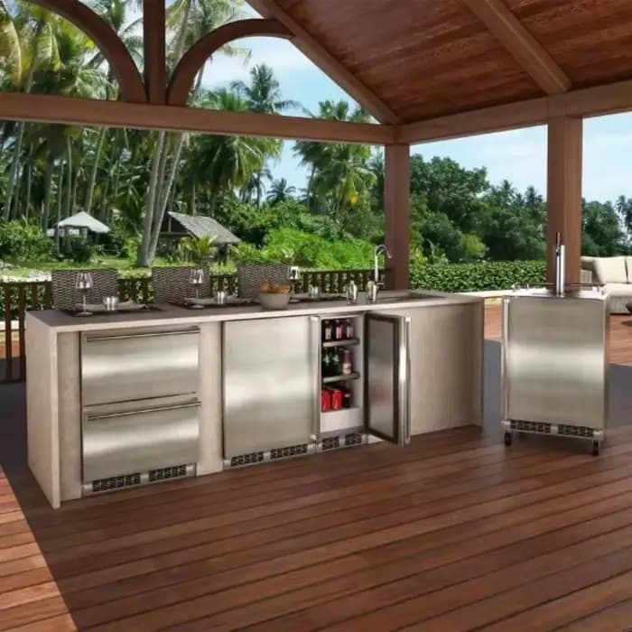 Ensemble de cuisine extérieure personnalisé