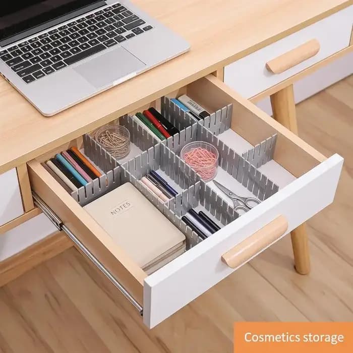 Ensemble de 4 panneaux de séparation ajustables pour rangement domestique