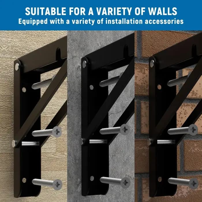 Ensemble de 2 supports pliants réglables robustes