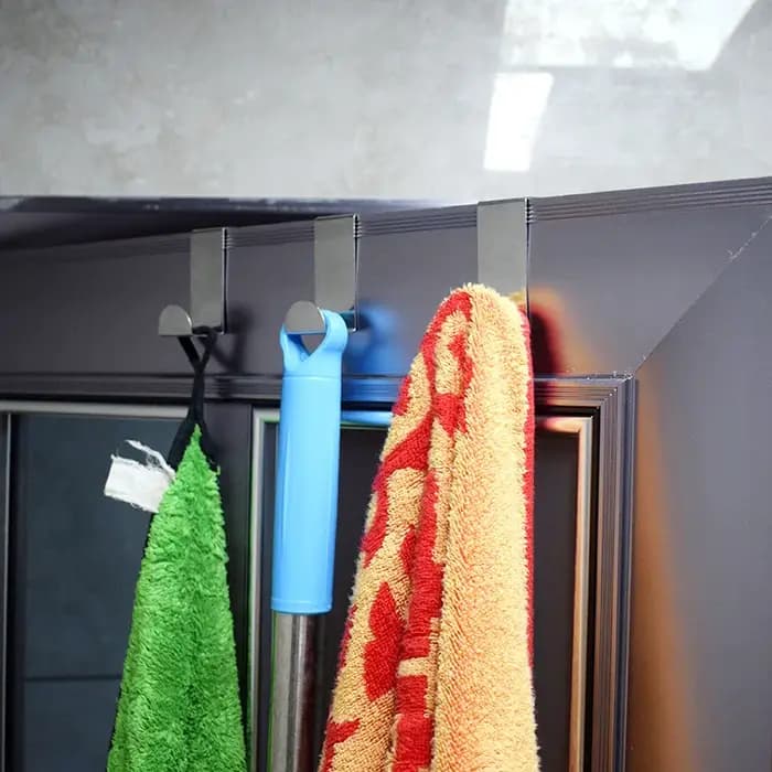 Armoire de salle de bain en forme de Z par crochet en acier inoxydable par cintre arrière porte-clés patère accessoires de cuisine à domicile outil d'organisation