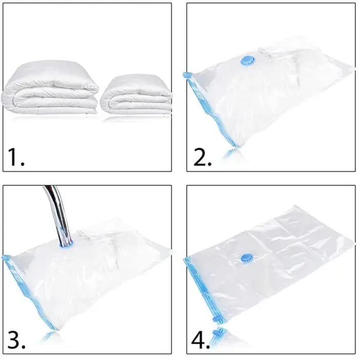 Sac de rangement sous vide avec valve
