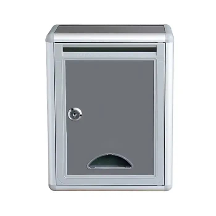 Boîte aux lettres murale en alliage d'aluminium, résistante à la rouille, durable, avec serrure, boî