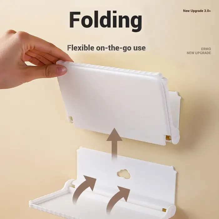 Étagère murale pliable sans perçage