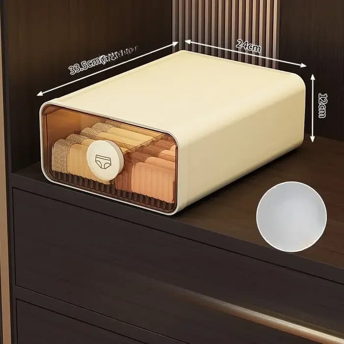 Boîte de rangement transparente pour sous-vêtements