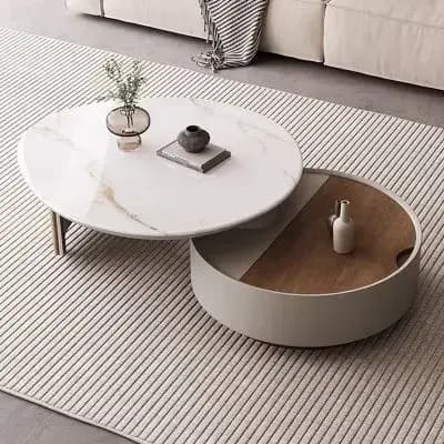 Cadre de rangement Table basse moderne clair organisateur ornements