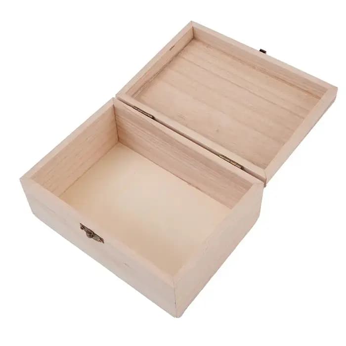 Boîte à bijoux en bois uni S M L