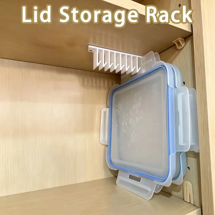 Support de rangement pour couvercles, support à couvercles multi-emplacements sous l'armoire, étagère de cuisine, organisateur d'évier, 5 crochets/10 crochets/19 crochets disponibles