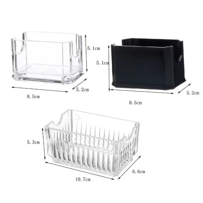 Boîte de rangement transparente pour sachets de thé