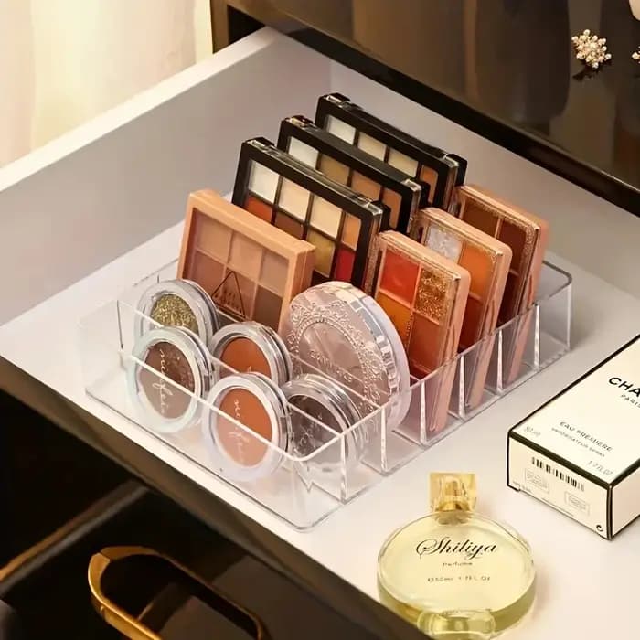 Boîte de rangement d'outils de maquillage à 7 grilles
