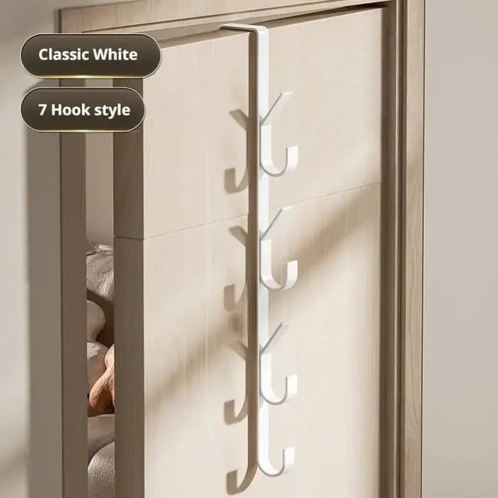Porte-manteau et support de rangement à suspendre derrière la porte pour armoire