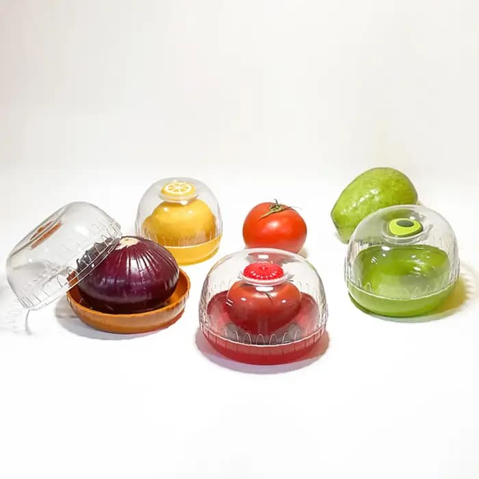 Bol de stockage de fruits, récipients de fruits hermétiques ménagers, récipient de stockage de tomates Portable, bol de fruits de qualité alimentaire pour citron avocat