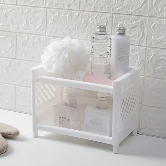 Étagère de rangement en plastique Double couche