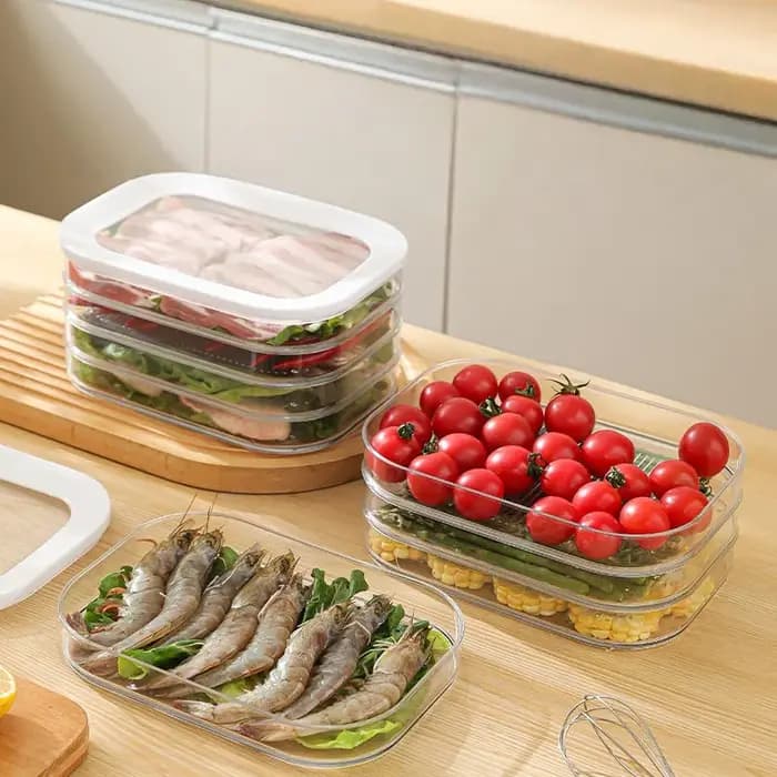Boîtes de préparation de repas empilables avec couvercle