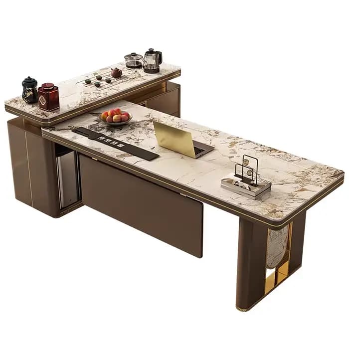 Bureau d'angle Premium sur pied