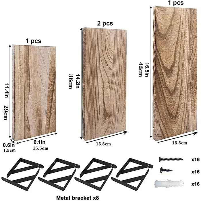 Étagère flottante en bois, 1 pièce, support de rangement mural, organisateur d'exposition pour chamb