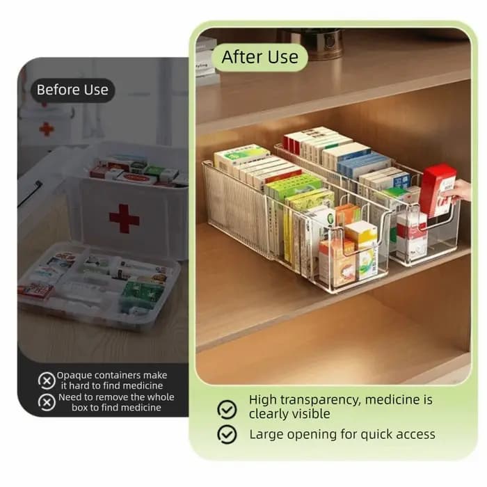 Boîte de rangement extensible en plastique grande capacité avec séparateurs