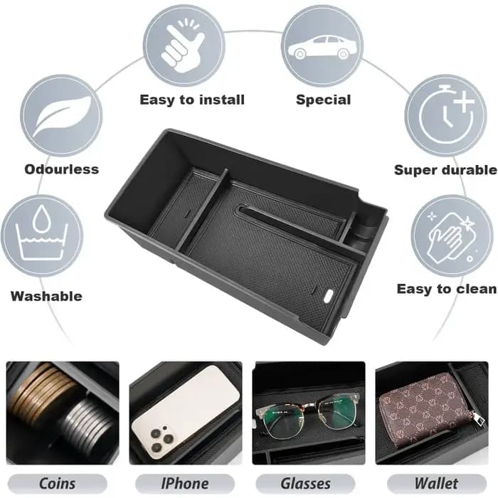 Pour 2021 2022 2023 2024 Kia K5 Console centrale organisateur 2023 2024 K5 boîte de rangement