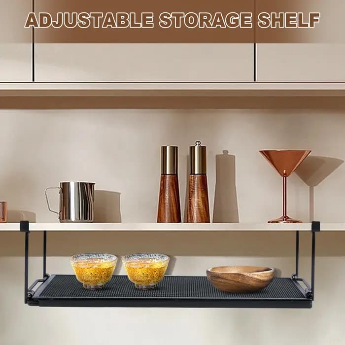 Étagère de rangement extensible sous armoire