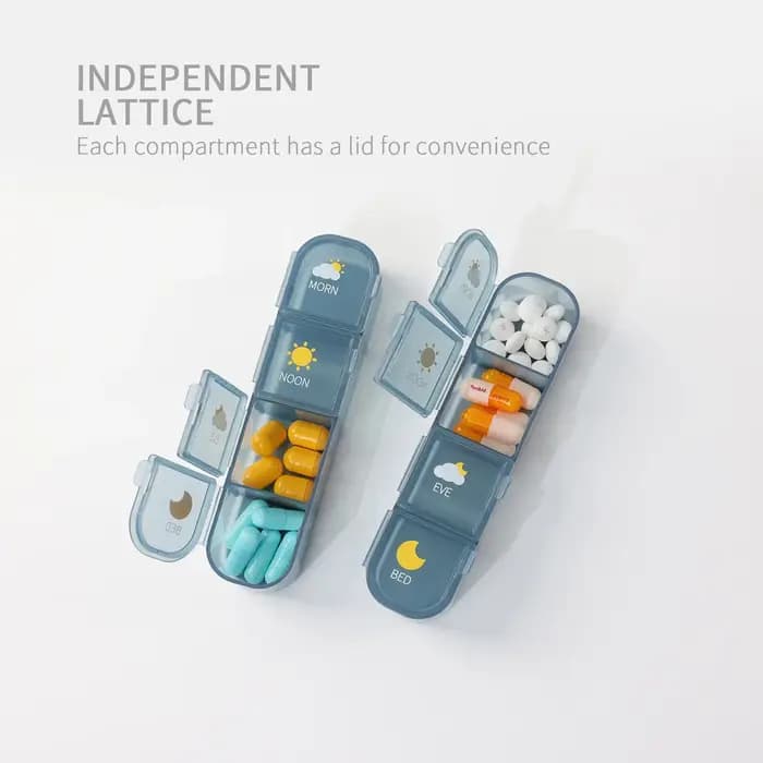 Boîte à pilules à 21/28 compartiments, grande capacité, pour le rangement des médicaments, organisateur hebdomadaire de vitamines, Pastillero, résistant à l'humidité