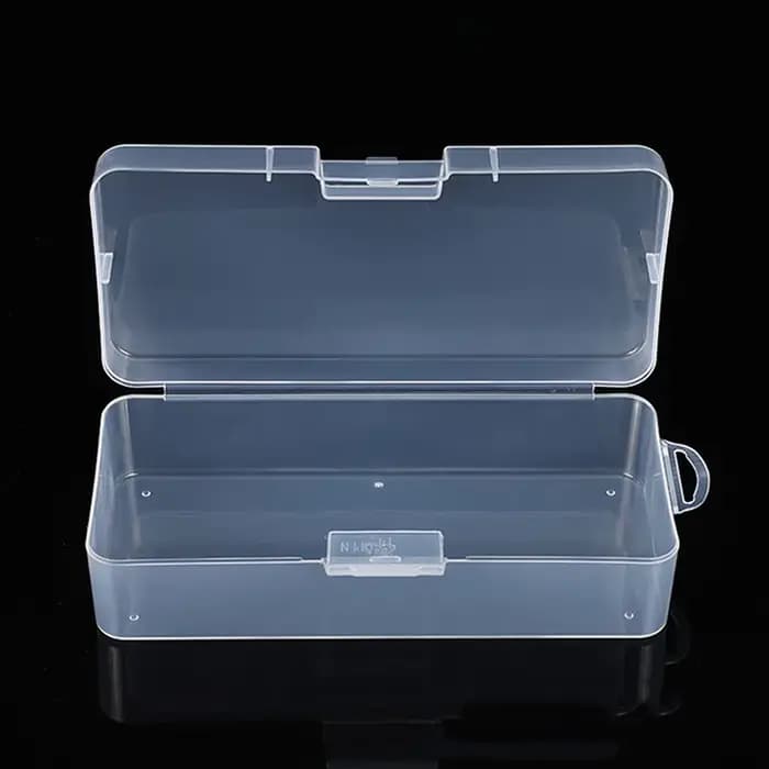 Boîte à stylos à ongles transparente