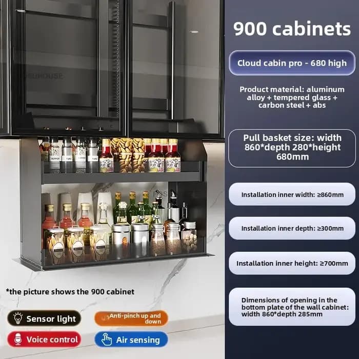 Panier de rangement électrique intelligent pour condiments