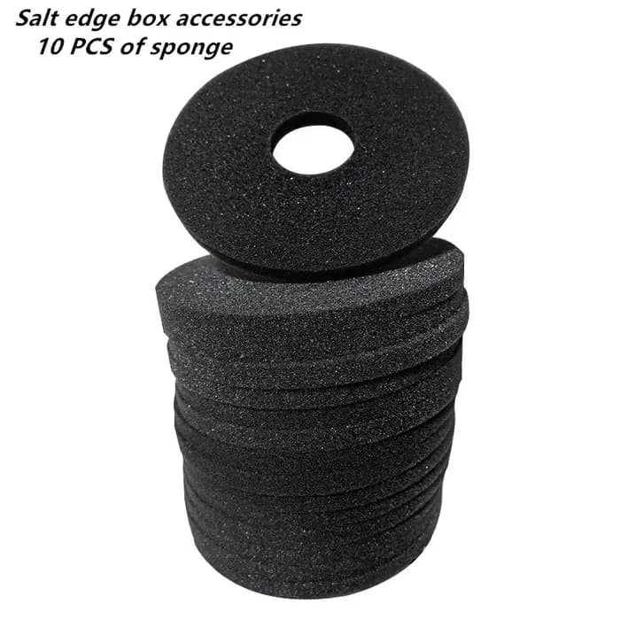 Boîte latérale de sel en plastique à trois couches, boîte latérale de sucre de soucoupe de trempage