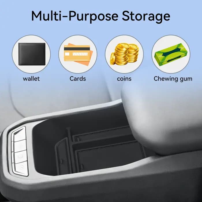 Boîte de rangement pour accoudoir de voiture Kia EV3 2024-2026