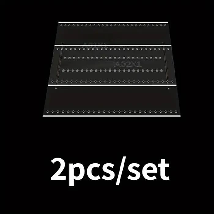 Lot de 2 boîtes de rangement pour cartes de visite en acrylique