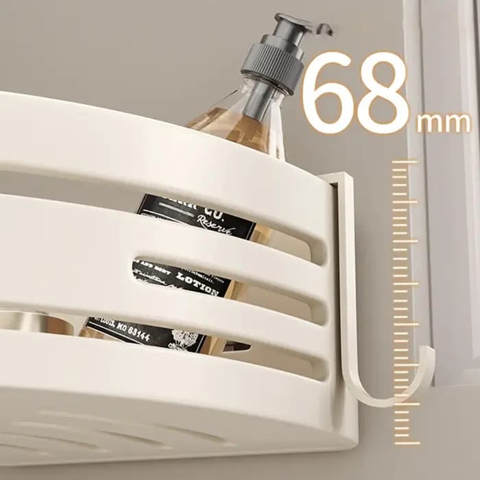 Étagère de rangement murale blanche pour salle de bain