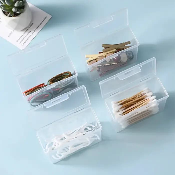 Boîte de rangement en plastique transparente pour cartes à jouer