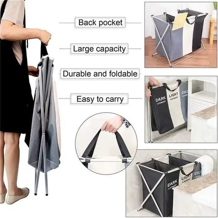 1-3 grilles panier à linge pliable vêtements sales organisateur salle de bain panier de rangement ét