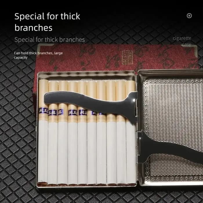 Nouvelle boîte à cigarettes en métal pour hommes avec 20
