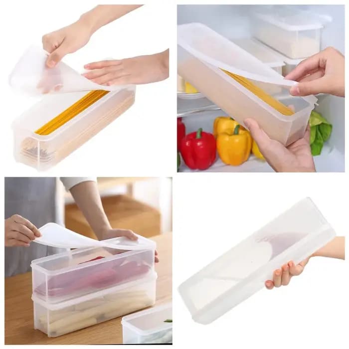 Conteneurs hermétiques de stockage des aliments, 4 pièces, supports de pâtes transparents avec couvercles pour l'organisation de la cuisine et l'emballage de fraîcheur des aliments