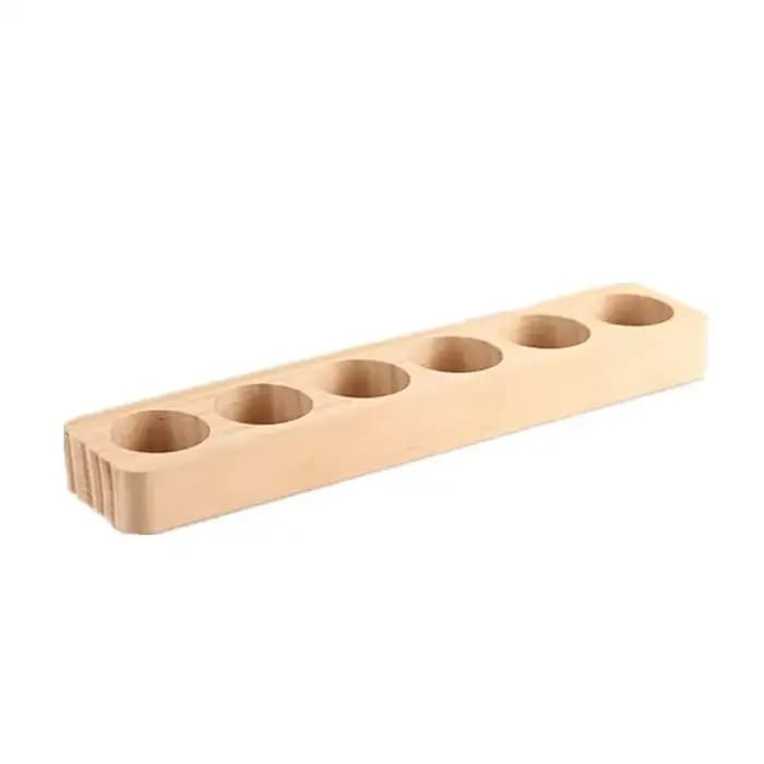 Support robuste pour bouteilles d'huiles essentielles, support multi-emplacements en bois naturel po