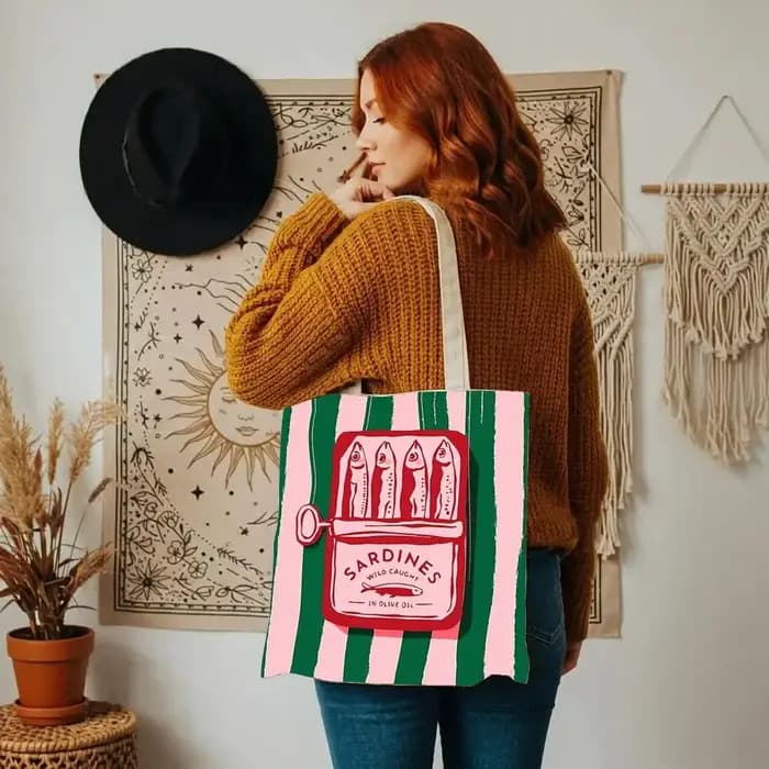 Sacs de rangement pour boîtes de conserve de sardines Coastal Charm