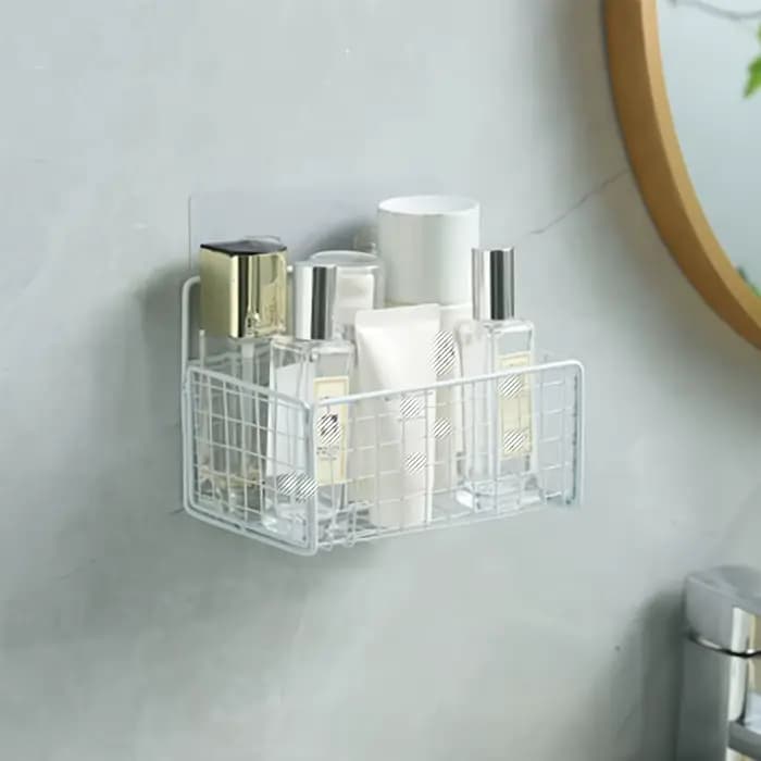 Support de rangement pour toilettes sans poinçonnage
