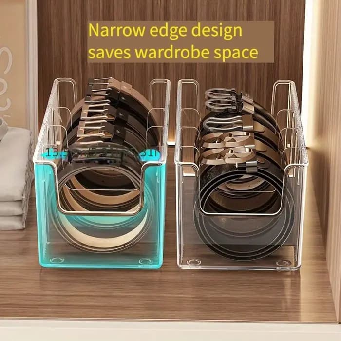 Boîte de rangement de ceinture ; usage domestique ; organisateur de cravates divisé