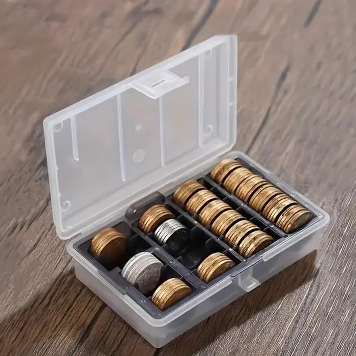Boîte de rangement de pièces de monnaie multifonctionnelle